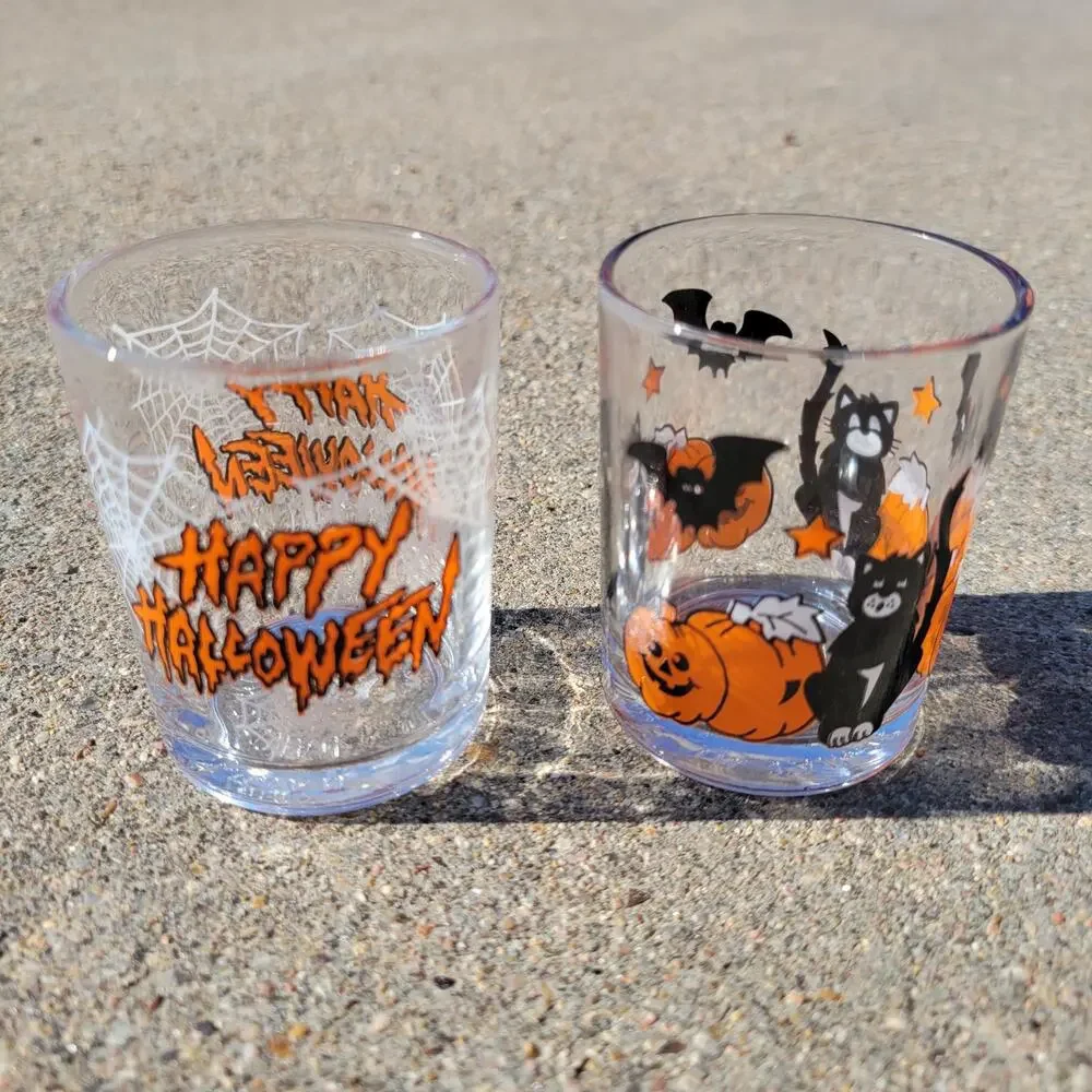 Vintage Halloween Shot Glasses (2)